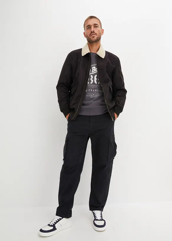 Sweat doux en coton mélangé, bonprix