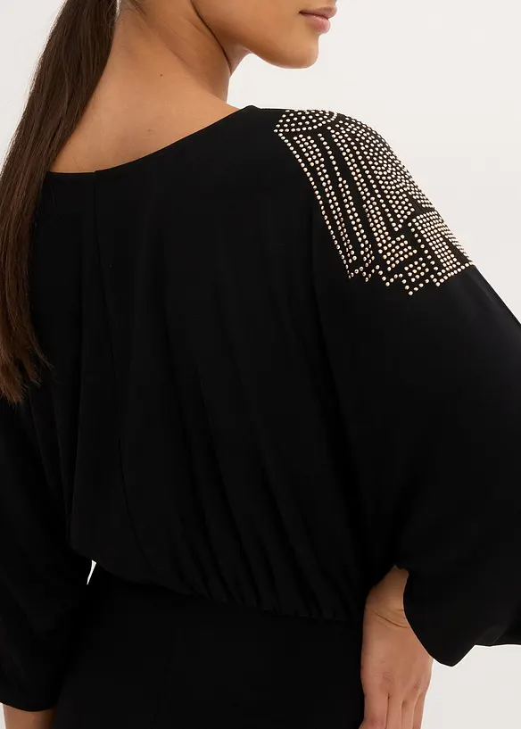 Robe en jersey à manches chauve-souris, bonprix