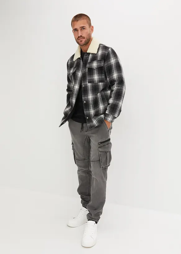 Jogger droit effet jean, regular, bonprix