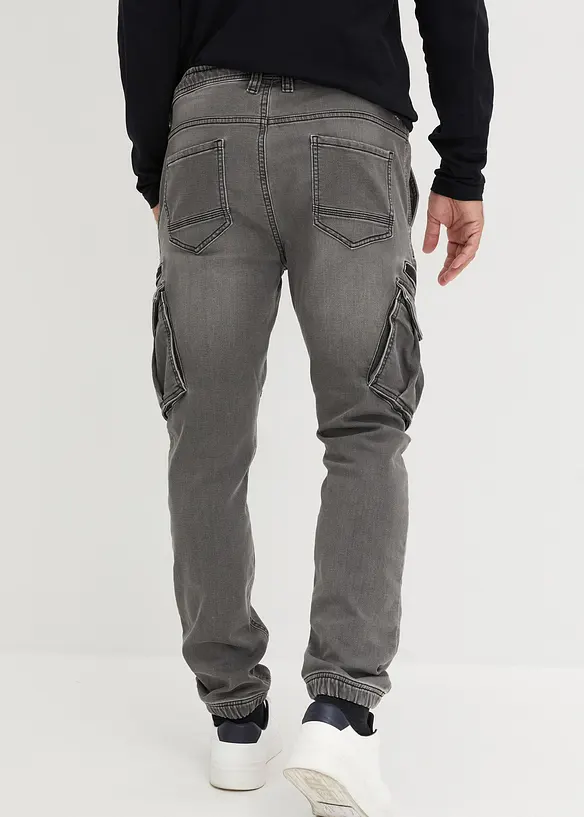 Jogger droit effet jean, regular, bonprix