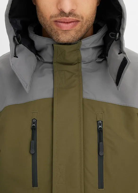 Parka d’hiver imperméable à capuche amovible, bonprix