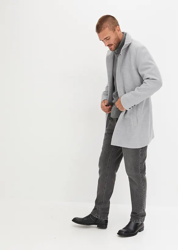 Manteau court aspect laine, bonprix