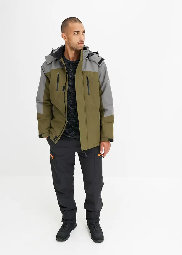 Parka d’hiver imperméable à capuche amovible, bonprix
