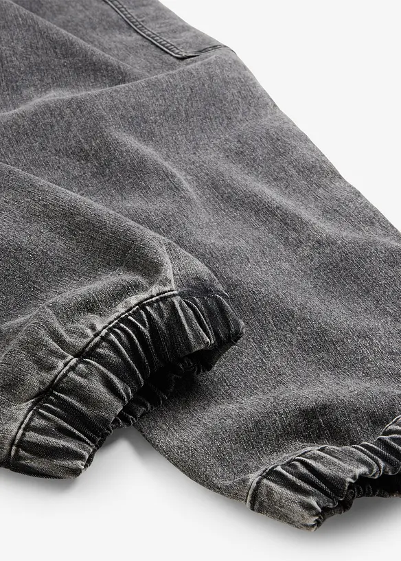 Jean jogger cargo extensible, Loose, bonprix