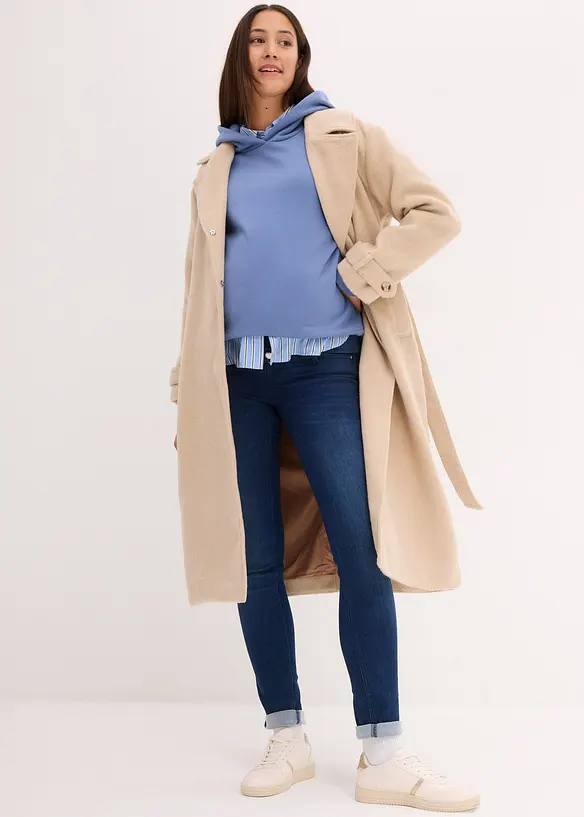 Jean de grossesse à doublure chaude, slim, bonprix