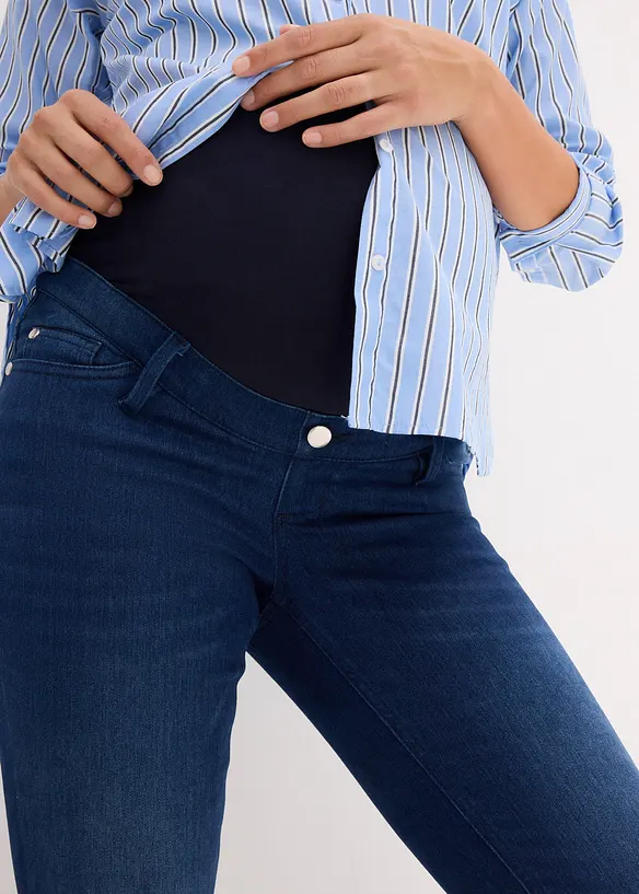 Jean de grossesse à doublure chaude, slim, bonprix