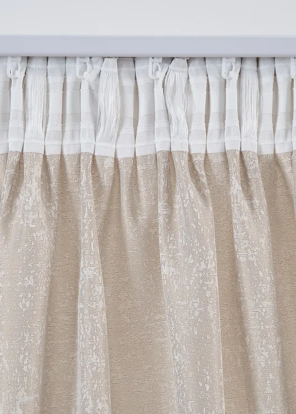 Rideau jacquard avec effet brillant (1 pce), bonprix