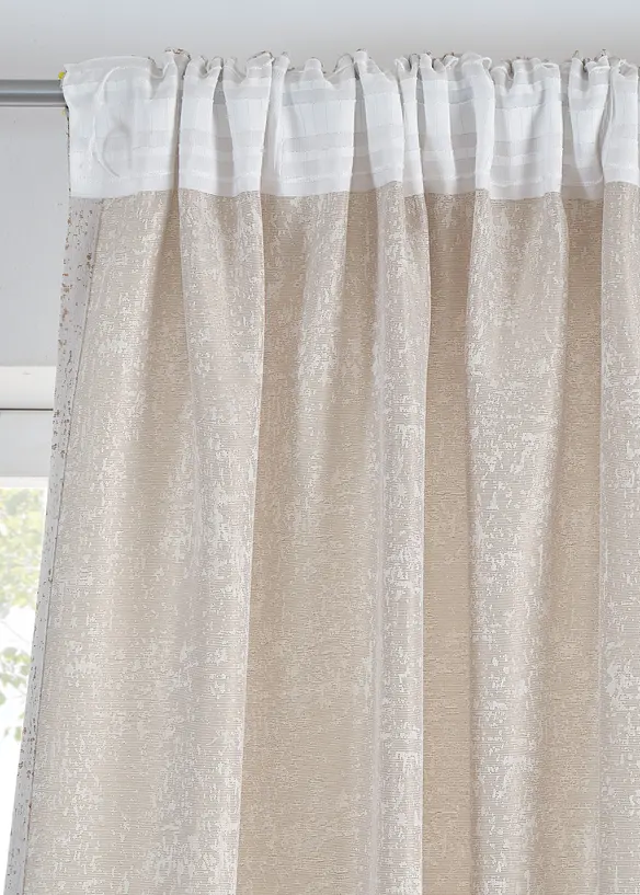 Rideau jacquard avec effet brillant (1 pce), bonprix