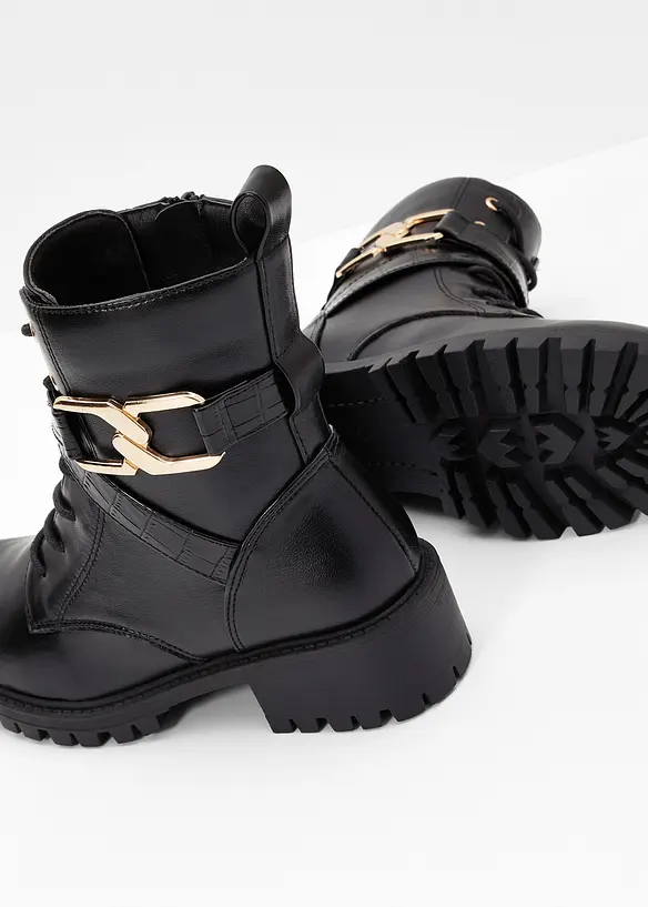 Boots à lacets et boucle, bonprix