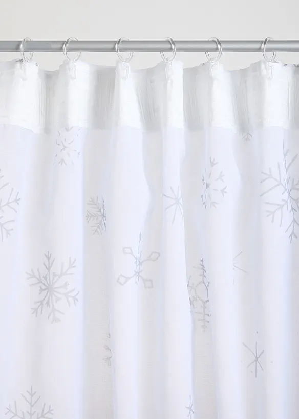 Voilage avec flocons de neige (1 pce), bonprix