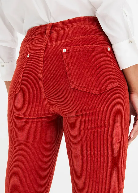 Pantalon évasé en velours côtelé, bonprix