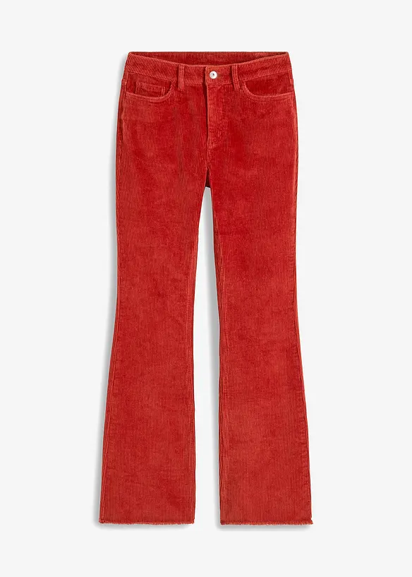 Pantalon évasé en velours côtelé, bonprix