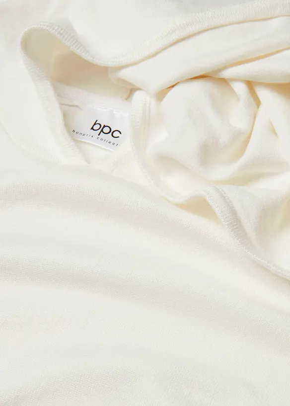 Sweat en maille à capuche et poche kangourou, bonprix