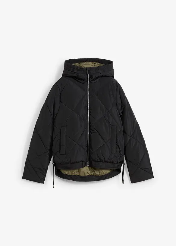 Veste matelassée courte avec doublure contrastante, bonprix