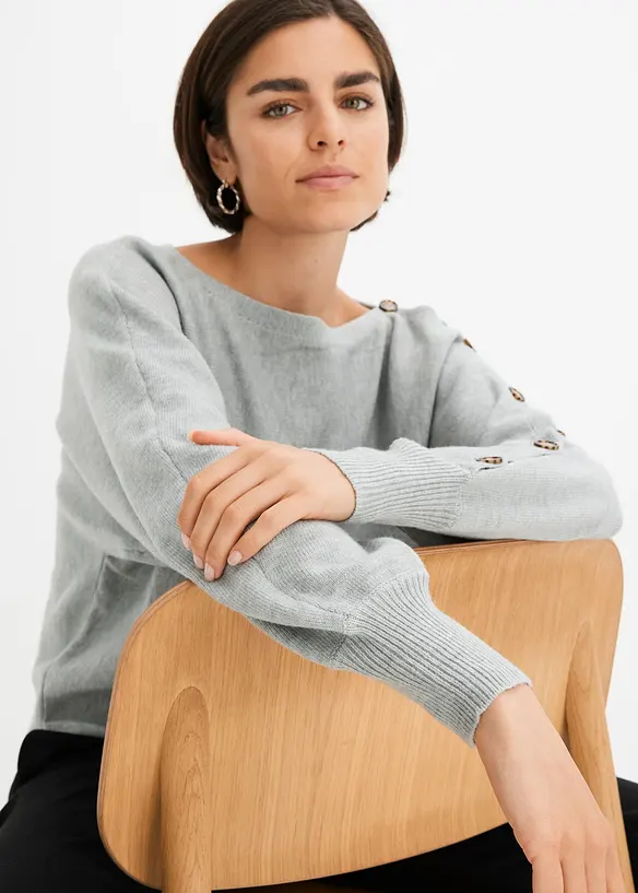 Pull à boutons, bonprix