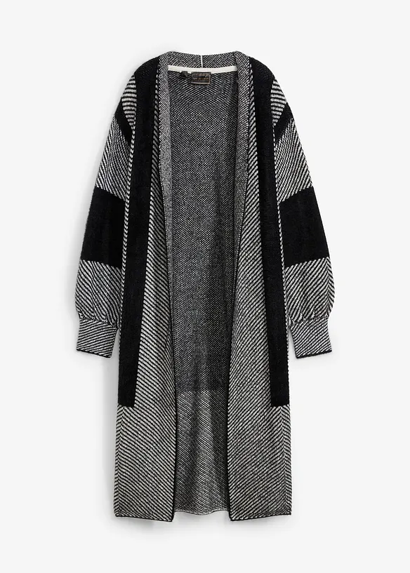 Gilet long en maille, bonprix