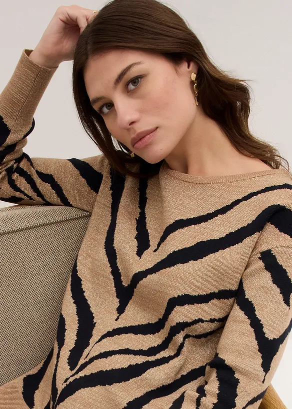 Pull en jacquard, bonprix