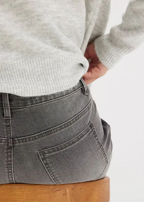 Jean large taille mi-haute, extensible, bonprix