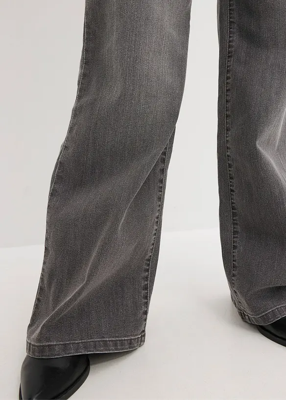 Jean large taille mi-haute, extensible, bonprix