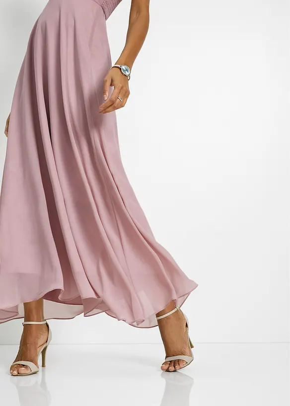 Robe longue brodée de sequins, bonprix