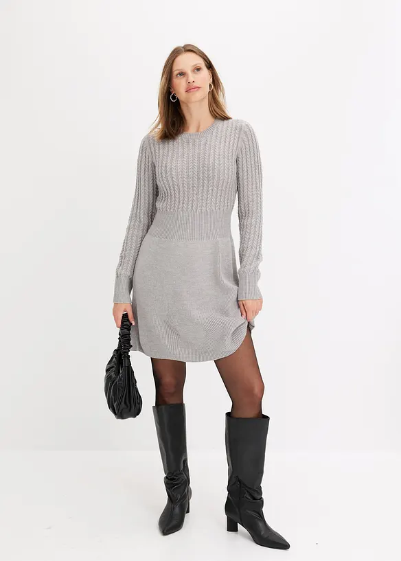 Robe en maille, bonprix