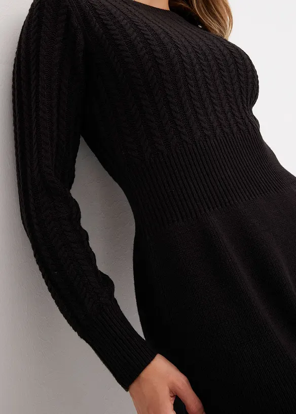 Robe en maille, bonprix