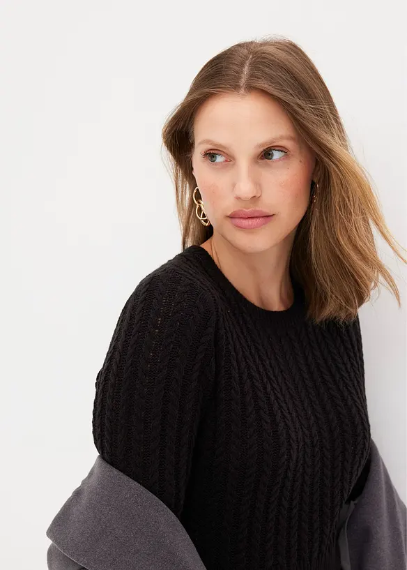 Robe en maille, bonprix