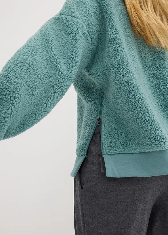 Pull en maille sherpa, bonprix