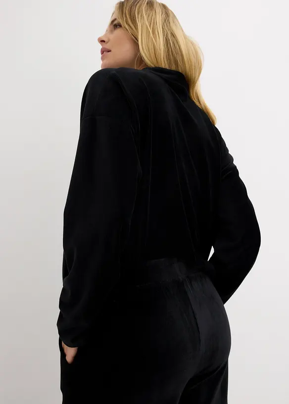 Pantalon en velours côtelé jersey, bonprix