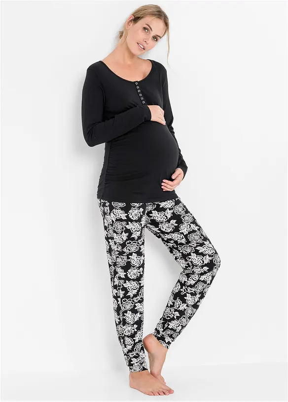 Pyjama d’allaitement en coton extensible, bonprix