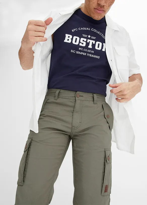 Bermuda cargo 100% coton, Regular, bonprix