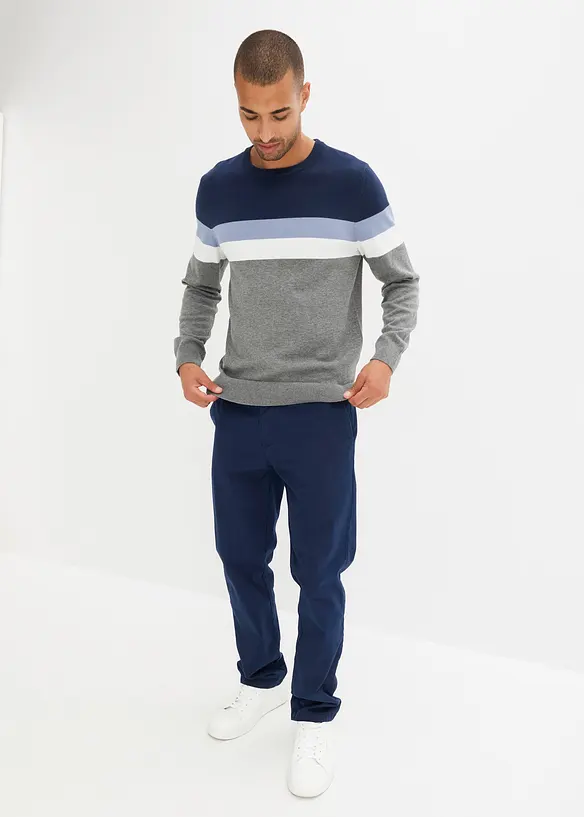 Pull en fine maille 100% coton, bonprix