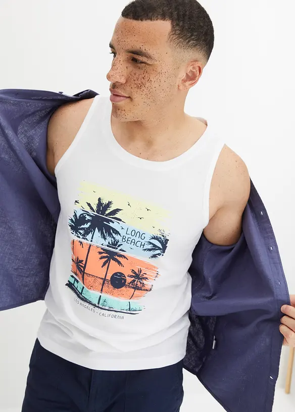 Débardeur marcel 100% coton, bonprix