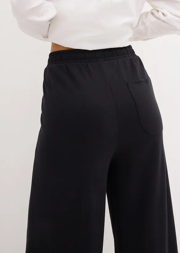 Pantalon de jogging large en coton mélangé, bonprix