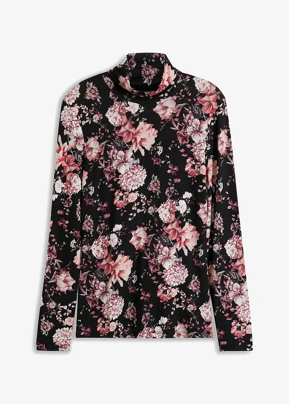 T-shirt manches longues en viscose douce et extensible, bonprix