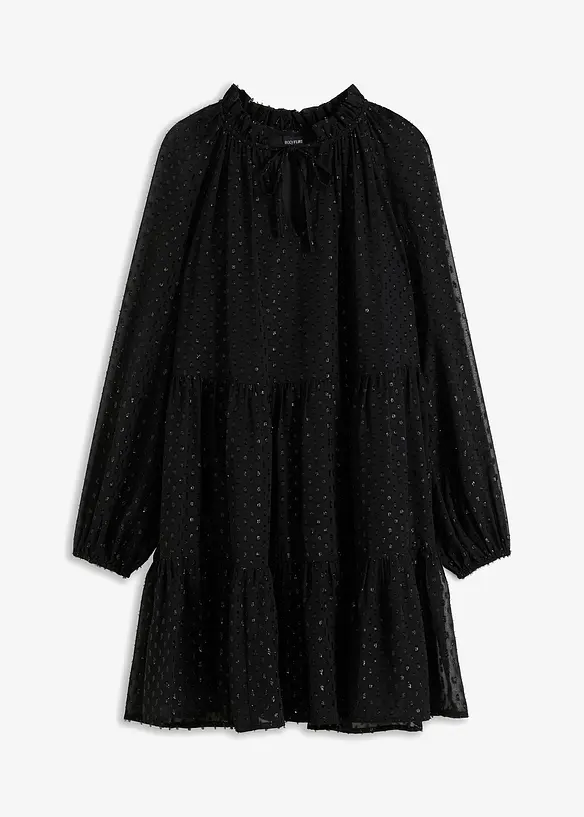 Robe-tunique en voile plumetis irisé, bonprix