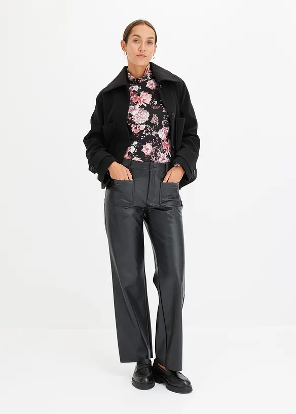 T-shirt manches longues en viscose douce et extensible, bonprix