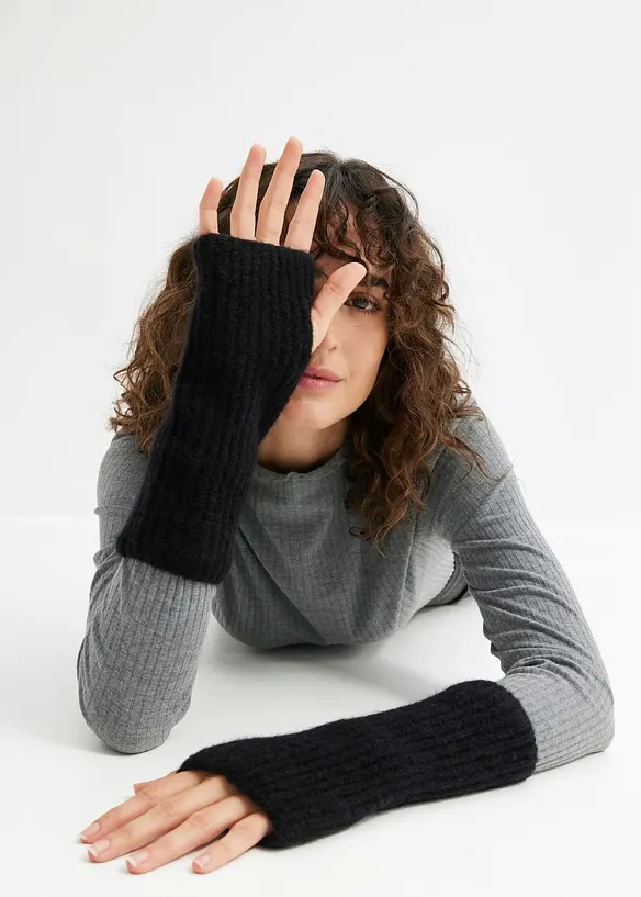 Mitaines en laine d’alpaga mélangée, bonprix