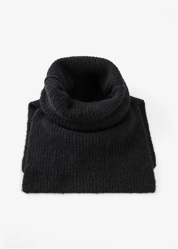 Écharpe col roulé en laine d’alpaga mélangée, bonprix