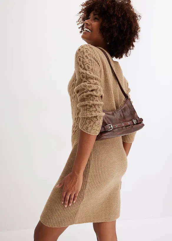 Robe en maille, bonprix