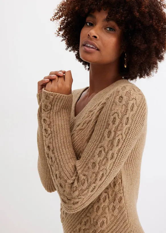 Robe en maille, bonprix