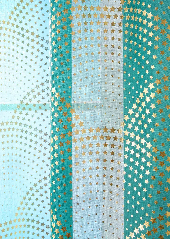 Voilage avec polyester recyclé et imprimé brillant (1 pce), bonprix