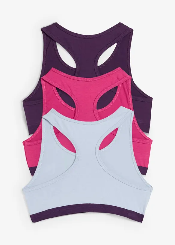 Lot de 5 brassières en coton extensible, bonprix