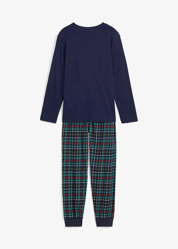 Pyjama enfant avec pantalon en flanelle et coton (ens. 2 pces), bonprix