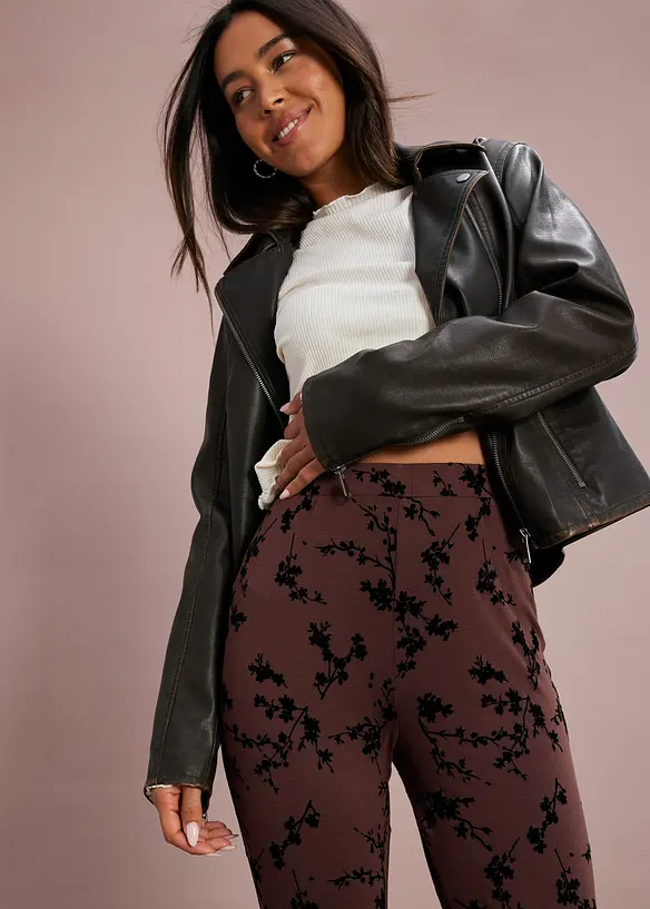 Legging évasé doux, bonprix