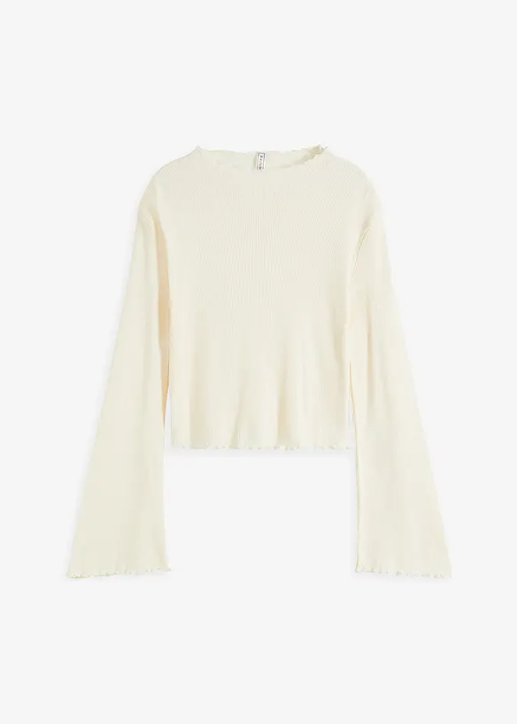 T-shirt côtelé 100% coton, bonprix