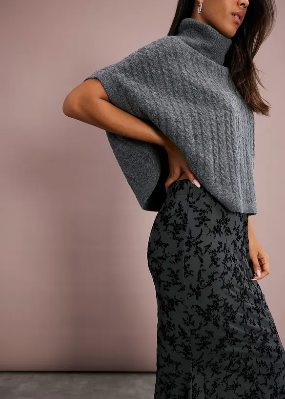 Jupe midi en mesh, bonprix