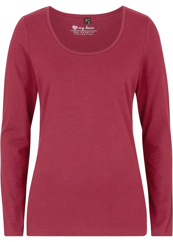 T-shirt manches longues près du corps, bonprix