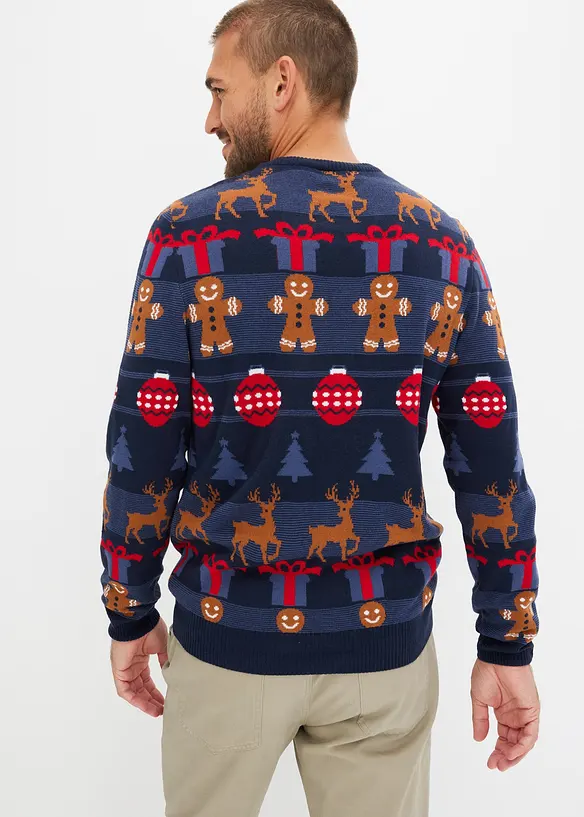 Pull &agrave; motif de No&euml;l, bonprix