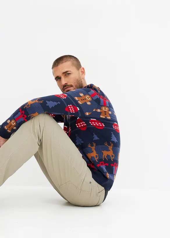 Pull &agrave; motif de No&euml;l, bonprix